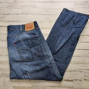 Levi's 501 Jeans Mens 42x30 (29*) Blue Original Straight 100% Cotton Denim